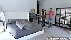 Thief Lillian Stone Punishes Petite Elle Voneva's Big Ass in Garage