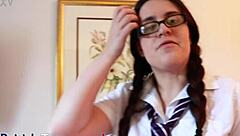 naughty british teen student fucks stepdad till he cums 😈💦