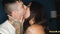 Susy Gala and friend share steamy gonzo kisses rocking orgasms