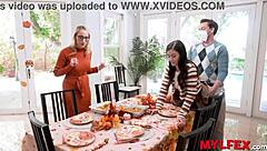 Mylfex Close Family Dinner Turns into Rough Cheating Fantasy