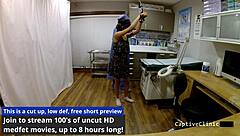 sandra chappelle blindfolded in latex spreads for stranger's rough pussy play