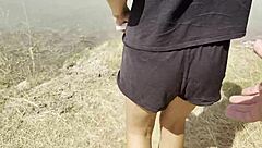 i love flashing my tight young pussy outdoors in car pov nature piss fun