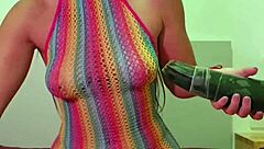 i stuff veggies deep in my wet ass pussy