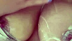 hey check whipped cream on this virgin 18yo's huge boobs, playing nipples masturbating saudi amateur arabian in la wants bbc