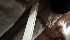 girlfriend spreads asshole bent over doggystyle on sofa mirror