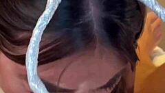 ex girlfriend's sloppy deepthroat blowjob captured on mobile