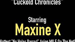 hey check out asian milf maxine x drilling pussy with dildo cuckold style