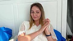 sly guy fucks sad milf cumming hard on her wet pussy