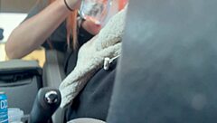 Artemisia Love Flashes Huge Tits Driving Wildly