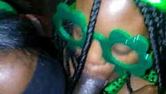 bbw sluts deliver sloppy double deepthroat on monster bbc st patrick's day