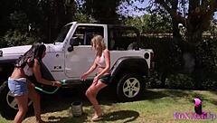 jenna, dive into shy love's wet pussy outdoors