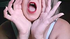 A casual story of a blonde amateur slipping into lacy lingerie for solo showcase at home