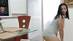 i catch hot new stepsis filming and end up pounding her tight pussy