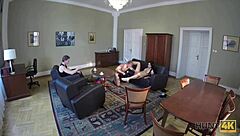 hunt4k. czech teen blows old guy for cash in hidden cam pickup