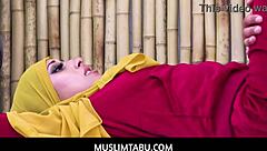 arab teen wife kira perez cheats on trainer with hijab pov