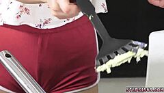 Amateur college teens compete in first-time footjob blowjob contest