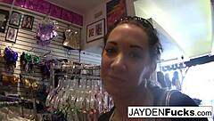 Jayden Jaymes Strips Nude Masturbates in Changing Room