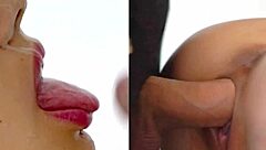 Fucking Stepsis' Tight Pussy with Monster Cock Close-Up!