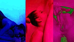 ritzy rain gags on huge toys, drooling saliva everywhere