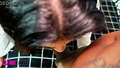 Sexy brazilian beauty spreads for young stud's massive cock pounding