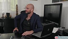 Brittney Kade's Big Tits Tgirl Secretary Delivers Birthday Bareback Anal