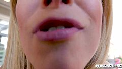 blonde milf craves deepthroat handjob on monster cocks like hotdogs