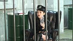 mldo-139 prisoner dominated by femdom guard strapon feet ejaculation