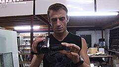 Hey you pathetic loser wanna watch this young slim babe get anal humiliated hard in the garage?