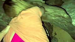 Skinny teen bangs teacher on beach