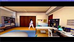 bdsm cartoon cosplay domination with footjob teasing oral handjob on big tits ass