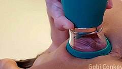 intense orgasm testing my new sucking vibrator, you'd lick?