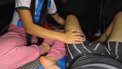 Pajama camping fuck raw under stars pov