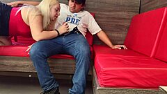 Why Does Sexy Blonde Milf Risk Public Restaurant Doggystyle Cum Inside?