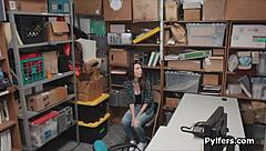 big tit teen caught stealing gets busted and roughly fucked hard