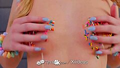 Teen's tiny4k porn video showcases teen's impressive cock and facial skills