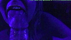 Jenna Jaymes' Sensual Blowjob with a Blacklight