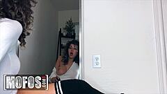 Watch this sexy girl, Kataljna Kittin, pleasure herself with a vibrator in front of the mirror