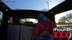 Big ass Latina barbie gets pounded by black cock in car
