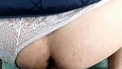 Gay Masturbation with Dildo in Office