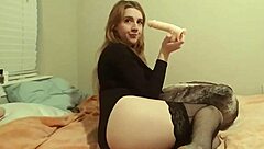 Extreme Anal Fun with a Long and Thick Dildo