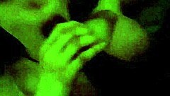 Slutty babe gives an amazing blowjob to a monster