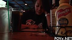 Hardcore fucking with a petite pornstar