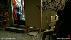 Kinky Euro babe punished with public humiliation