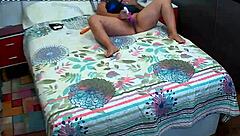 Shaved pussy babe gets recorded on camera for your pleasure