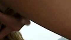 Blonde babe indulges in solo pussy play