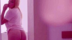 Amateur blonde gets her ass pounded by a monster cock