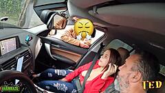 Amateur BBW gets a ride from the real angel in public