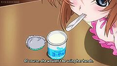 Blonde Cosplayer Higurashi Gets Creampied in Horny Cartoon