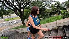 Latina MILF with Big Ass Gets Tried in Public