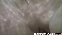 Blonde mofos gets her hairy pussy fingered and banged in public -Electra Angel